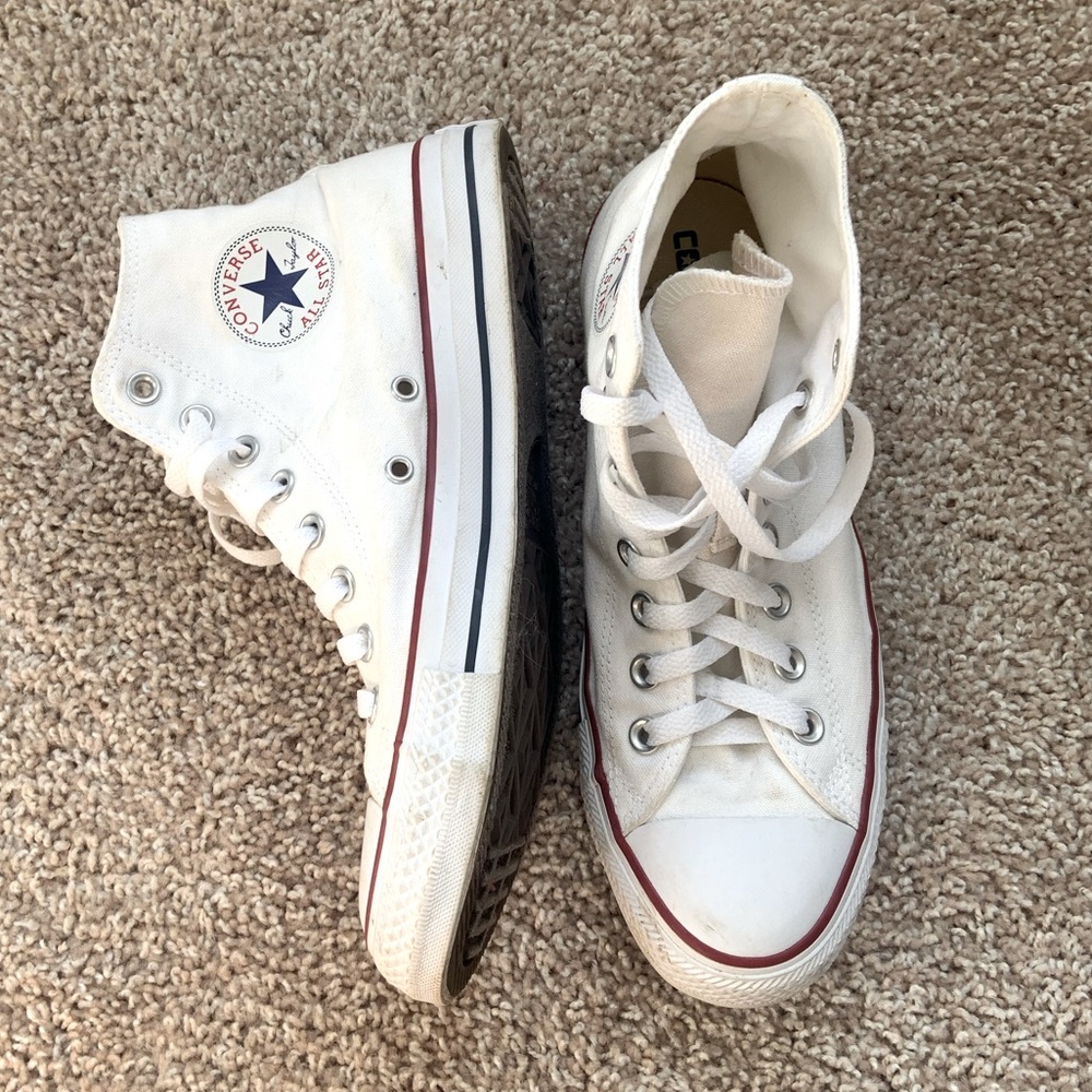 Converse high tops white